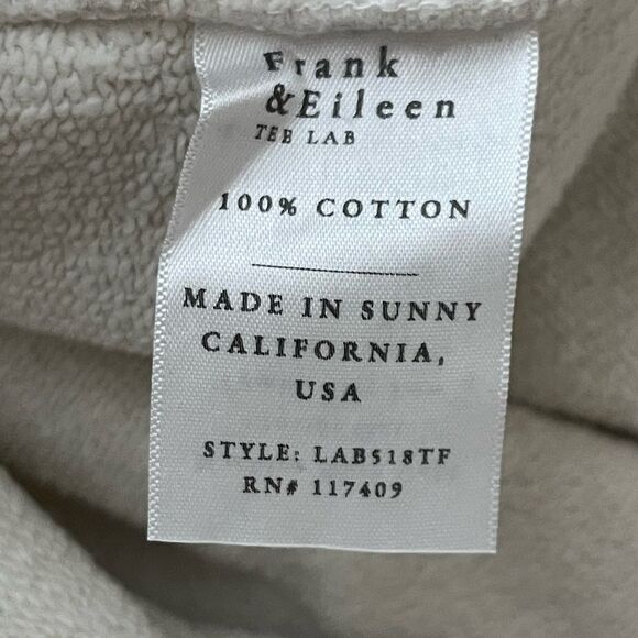 FRANK & EILEEN EFFIE Long-Sleeve Funnel Neck Capelet Large Cream NEW Casual - Picture 6 of 12